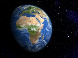 Europe & Africa from space Stock Footage