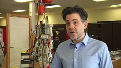 Sophia robot takes first steps ++EMBARGOED 1300 GMT++ News Clip