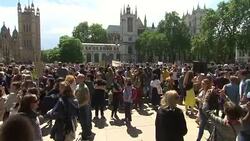 Anti-Brexit Protest in London News Clip