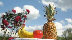Fruits decoration Stock Footage