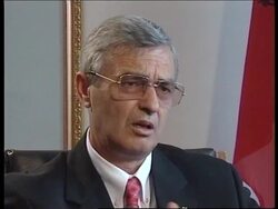 ALBANIA: PRESIDENT REXHEP MEIDANI KOSOVO INTERVIEW News Clip