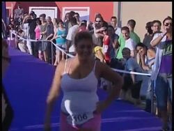 Dozens of Israeli women competed in Tel Aviv on Thursday in a 50 metre race, wearing stiletto heels. News Clip