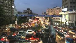 Rush hour traffic commuters Chennai, Tamil Nadu, India Stock Footage
