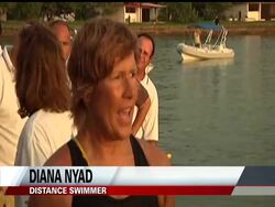 Marathon swimmer Diana Nyad was making good headway through the Florida Straits on Monday, nearly one-quarter of the way into her attempt to log a record swim at the age of 61. News Clip