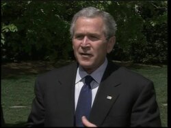 Bush and Rice meet Lebanese PM News Clip