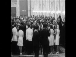 SYND 03/08/1969 NIXON'S FINAL ROUND OF ACTIVITIES IN ROMANIA News Clip