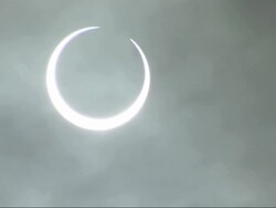 Solar eclipse, Kenya Stock Footage