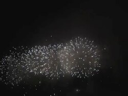Tokyo Summer Fireworks, Japan Stock Footage