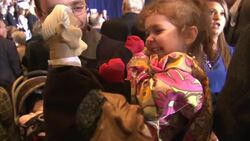 Gingrich supporters at GOP Primary event News Clip