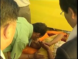 Japanese MP visits Tibetan hunger strikers in Delhi News Clip