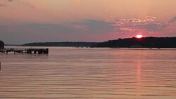Portland Harbor in Casco Bay, Maine Stock Footage