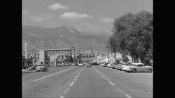 WS POV Cars moving on street toward the Antlers Hotel, Rocky Mountains /  Colorado Springs, Colorado, United States Stock Footage