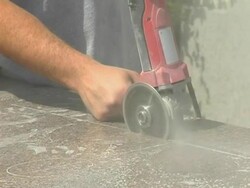 Cutting Granite Stock Footage