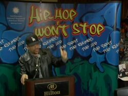 Launch of 'Hip-Hop Wont Stop The Beat, the Rhymes, The Life Collection Initiative' for the Smithsonian Institution Stock Footage
