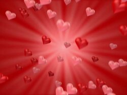 Valentine Heart Snow (seamless) Stock Footage