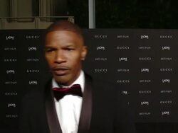 INTERIVEW - Jamie Foxx at 2014 LACMA Art+Film Gala Honoring Barbara Kruger And Quentin Tarantino Presented By Gucci Stock Footage
