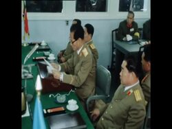 MILLITARY ARMISTRICE COMMISSION MEETING IN PANMUNJOM News Clip