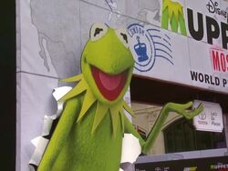 ATMOSPHERE - signage at Disney's "Muppets Most Wanted" Los Angeles Premiere Stock Footage