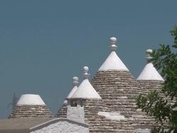 La bella Italia, Alberobello Trulli house, Italy Stock Footage
