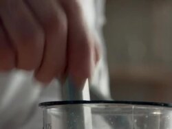 Close Up Shot Of Hand Stirring Ingredients Stock Footage
