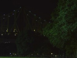 WS PAN View of Manhattan Bridge / New York, United States Stock Footage