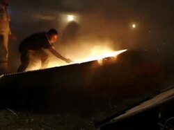 Greek Villages Celebrate Easter With Huge Firework Battle Stock Footage