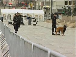 Preparations for arrival of President Obama to receive Nobel Prize News Clip