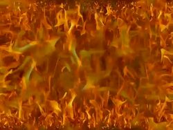 FIRE BACKGROUND: perpetual firegate (LOOP) Stock Footage