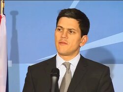 Comments from British Foreign Secretary Miliband, NATO Sec-Gen Rasmussen News Clip