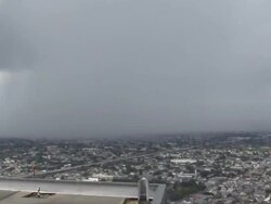 Time Lapse Of Storm Clouds Over New Orleans Stock Footage