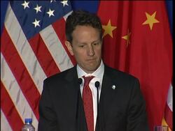 US Treasury Secretary comments on General Motors, global economy News Clip