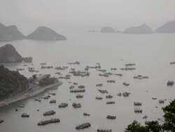 WS View of Cat Bai Island / Cat Bai, Halong Bay, Vietnam Stock Footage