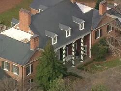 MS AERIAL View of Mansion / North Carolina, United States Stock Footage