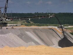 Open cast mining Stock Footage