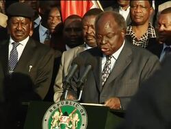 AP pix of Kibaki speech as Kenyans back a new constitution News Clip
