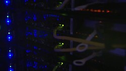CU Large server farm Stock Footage