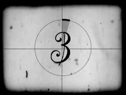 Old Film countdown leader Stock Footage