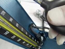 Checking blood pressure. Stock Footage