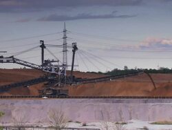 NTSC:Open cast mining Stock Footage