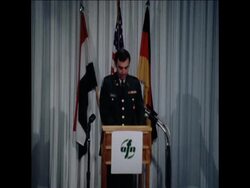 SYND 28 10 76  COLOUR TELEVISION BRAODCAST BEGINS FROM AFN News Clip