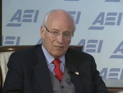 Dick Cheney at Speaking About September 11th at the American Enterprise Institute Stock Footage