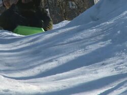 Luge Track - Famly #2 Stock Footage