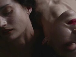 above view of two ballerinas back to back Stock Footage