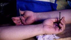 CLEAN : Paraguay: bus drivers crucified to claim their jobs back News Clip