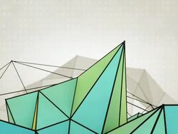 Abstract Triangles Background Loops  2 Variations - Blue Yellow (HD) Stock Footage