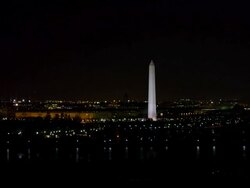 Aerial of Washington DC Stock Footage