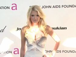 Kristen Csanne at the 19th Annual Elton John AIDS Foundation Academy Awards Viewing Party at West Hollywood CA. (Footage by WireImage Video/GettyImages) Stock Footage