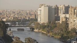 Cairo Buildings By River Nile News Clip
