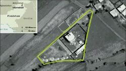 Pentagon satellite image and graphic of bin Laden compound News Clip
