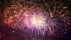 Video of fireworks in 4K Stock Footage